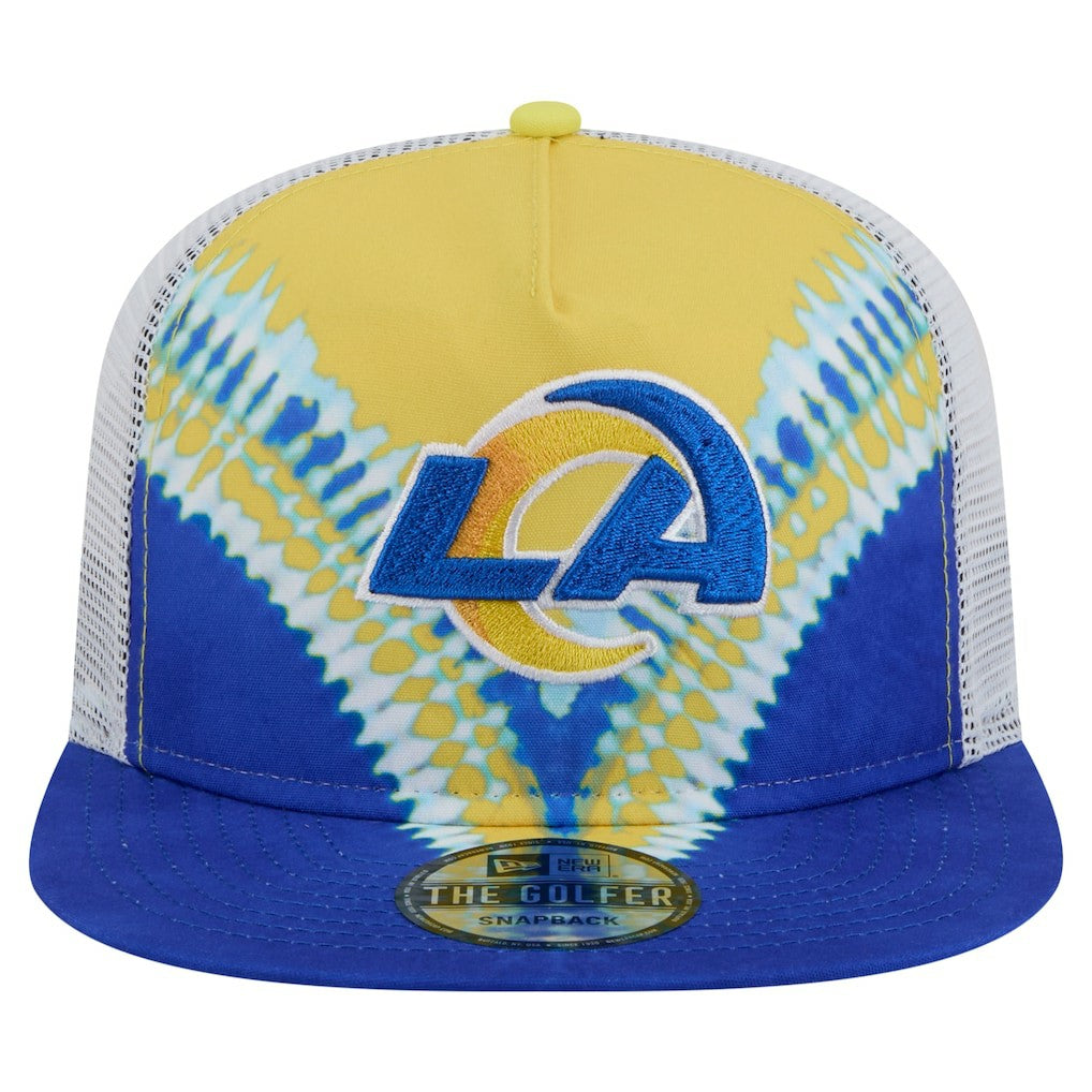 Los Angeles Rams New Era Throwback Dye Golfer Snapback Hat