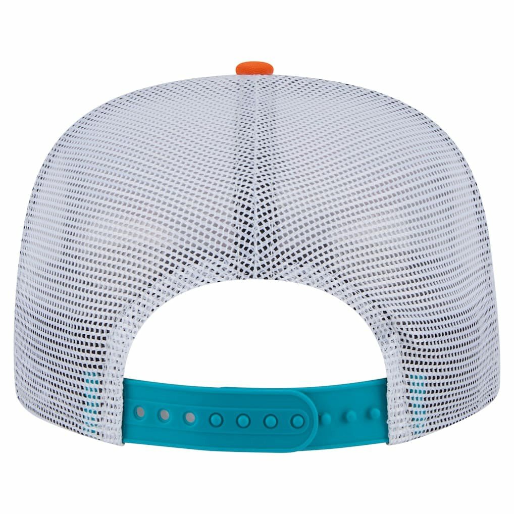 Miami Dolphins New Era Throwback Dye Golfer Snapback Hat