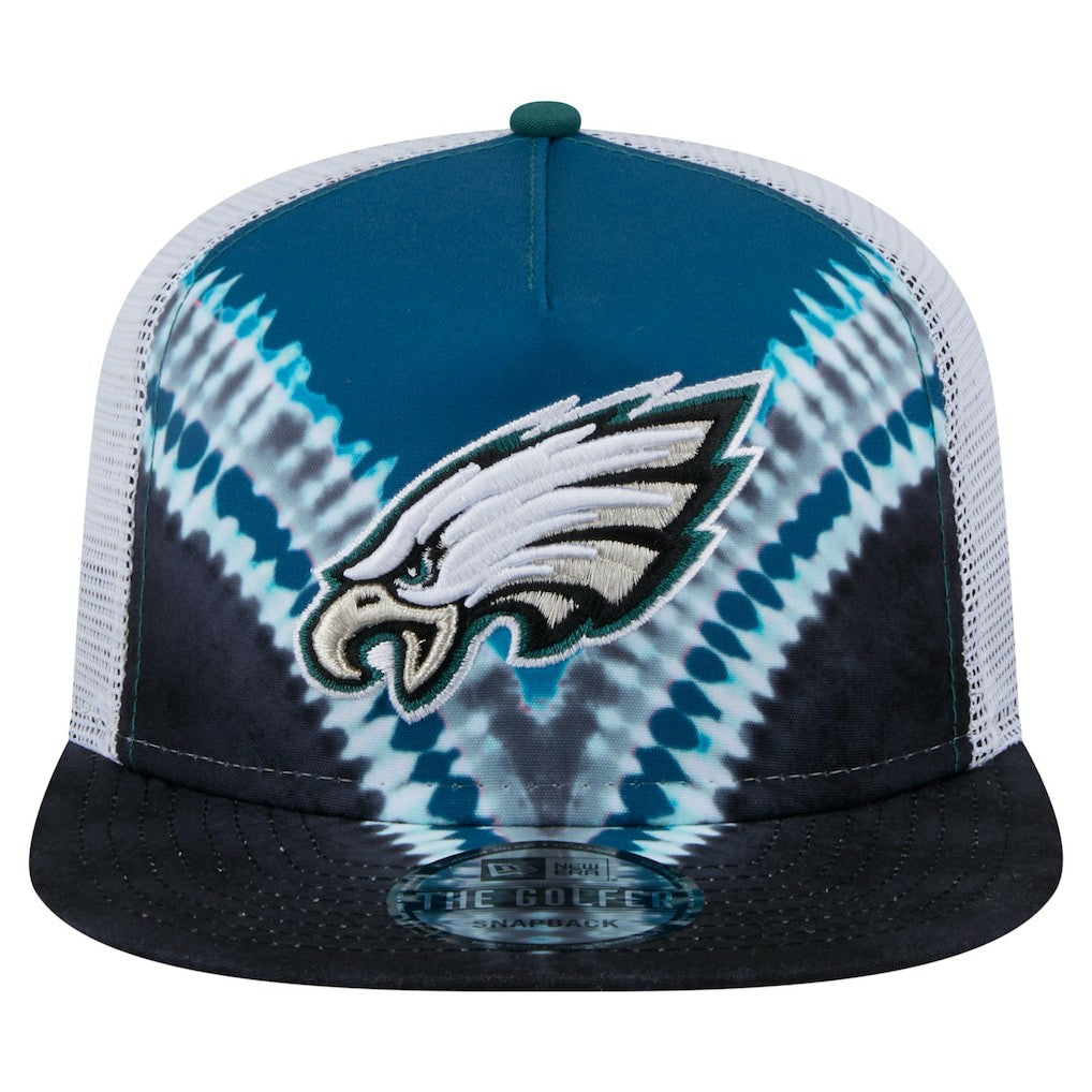 Philadelphia Eagles New Era Throwback Dye Golfer Snapback Hat