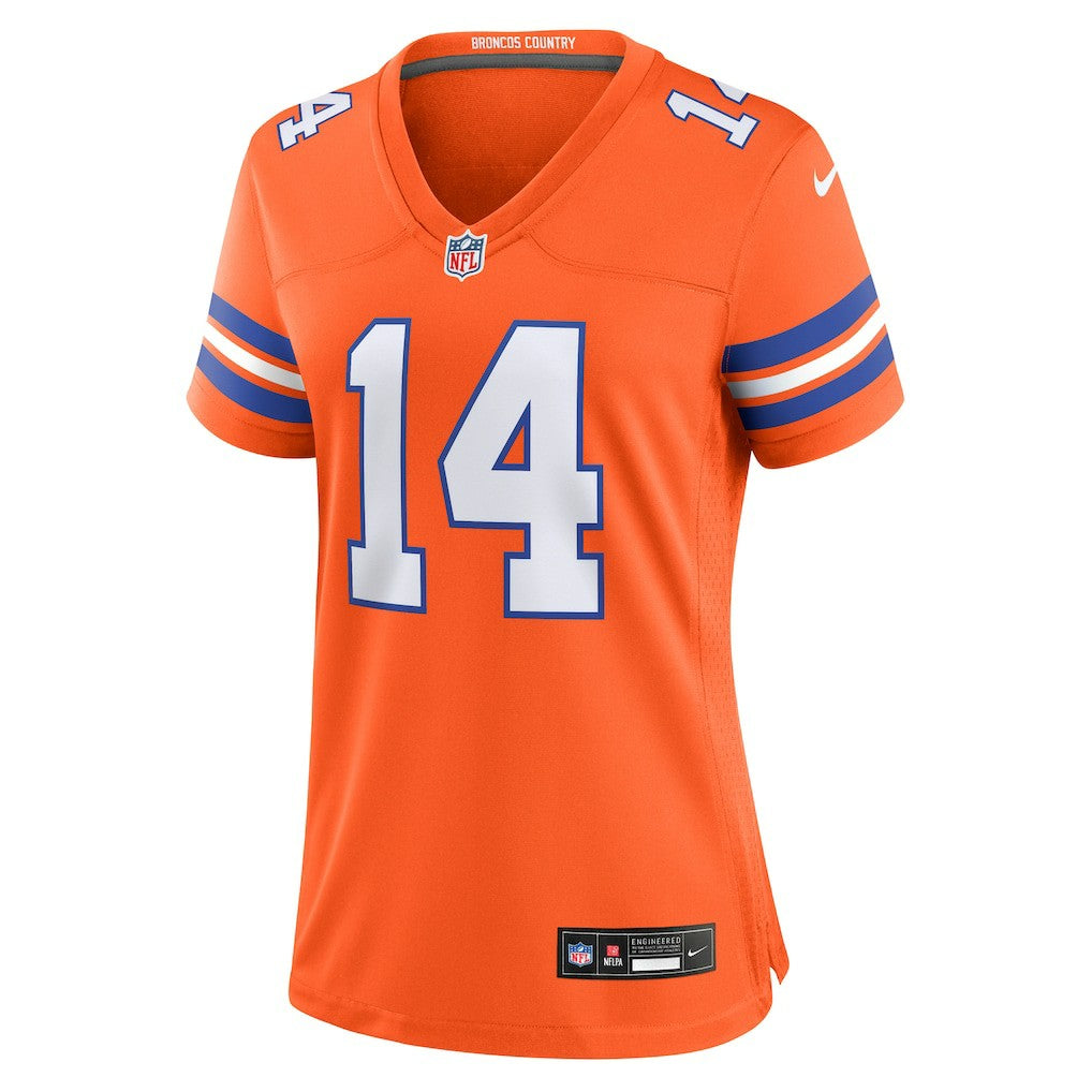 Denver Broncos Nike Courtland Sutton  Women's Mile High Collection 1977 Throwback Player Game Jersey