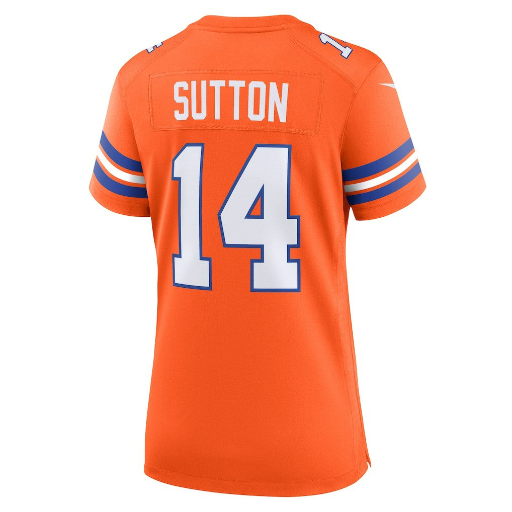 Denver Broncos Nike Courtland Sutton  Women's Mile High Collection 1977 Throwback Player Game Jersey