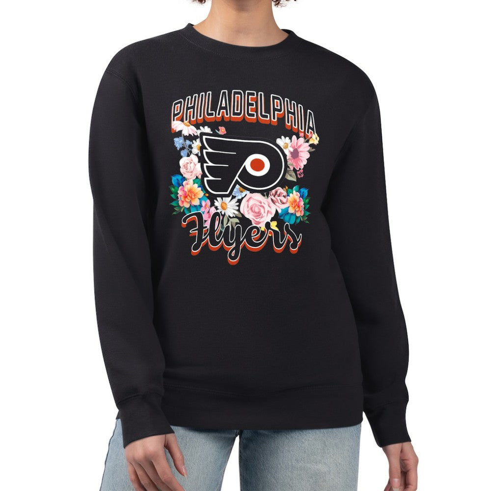 Philadelphia Flyers G-III 4Her by Carl Banks Women's Flower Logo Pullover Sweatshirt Online