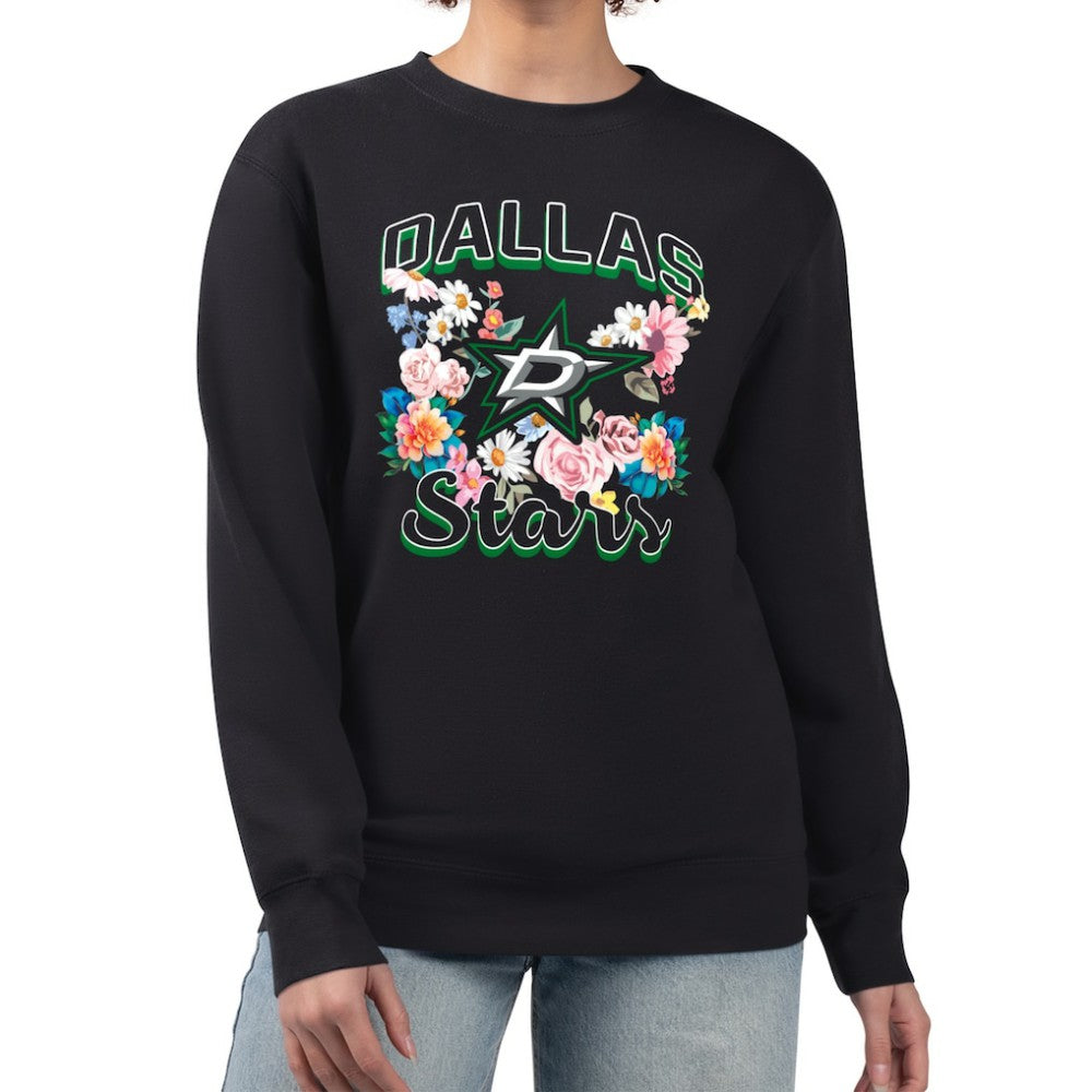 Dallas Stars G-III 4Her by Carl Banks Women's Flower Logo Pullover Sweatshirt Sale