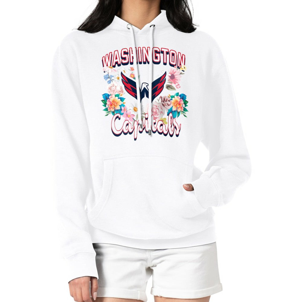 Washington Capitals G-III 4Her by Carl Banks Women's Flower Logo Pullover Hoodie Discount