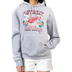 Detroit Red Wings G-III 4Her by Carl Banks Women's Flower Logo Pullover Hoodie Online