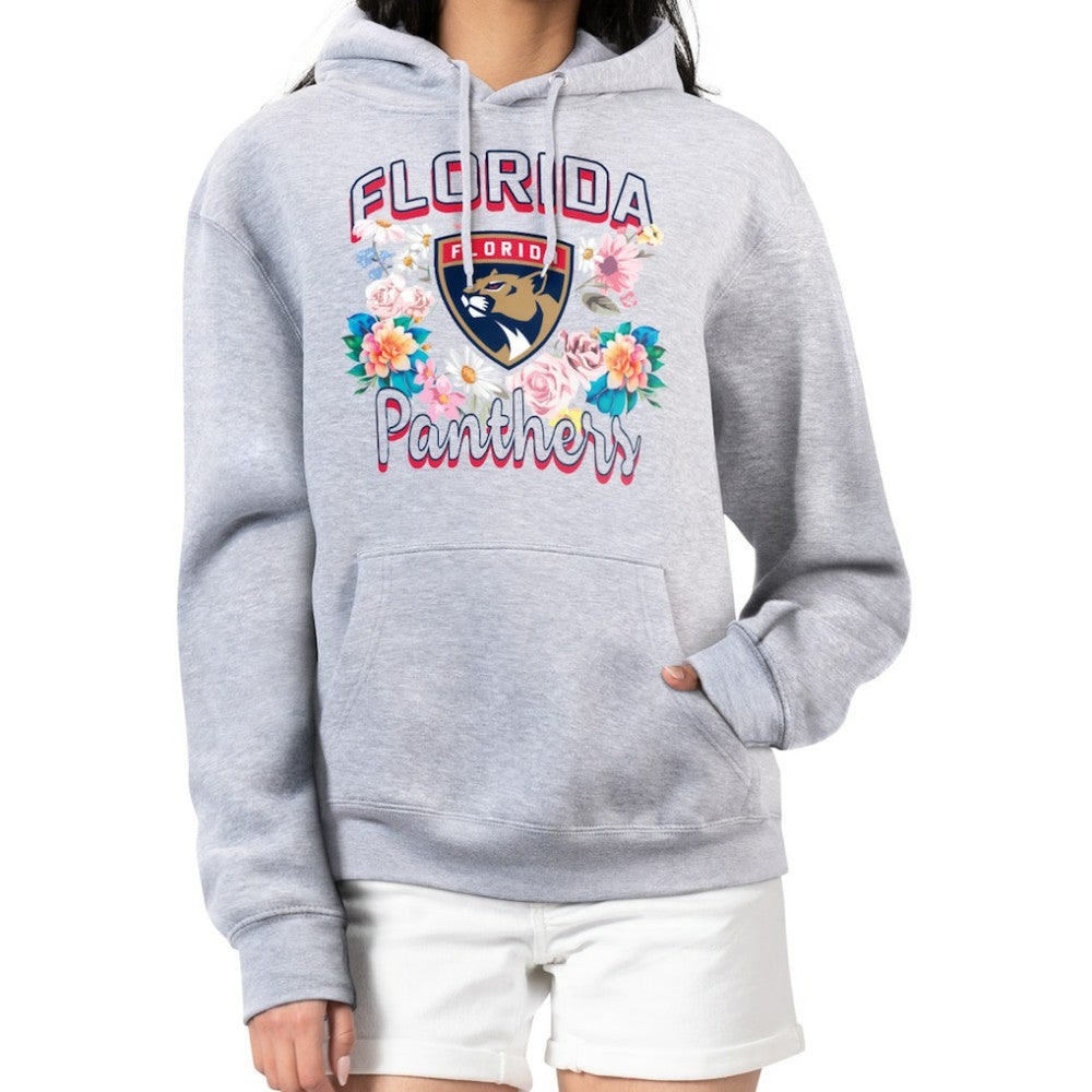 Florida Panthers G-III 4Her by Carl Banks Women's Flower Logo Pullover Hoodie Sale