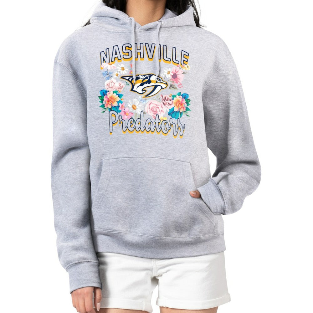 Nashville Predators G-III 4Her by Carl Banks Women's Flower Logo Pullover Hoodie Online