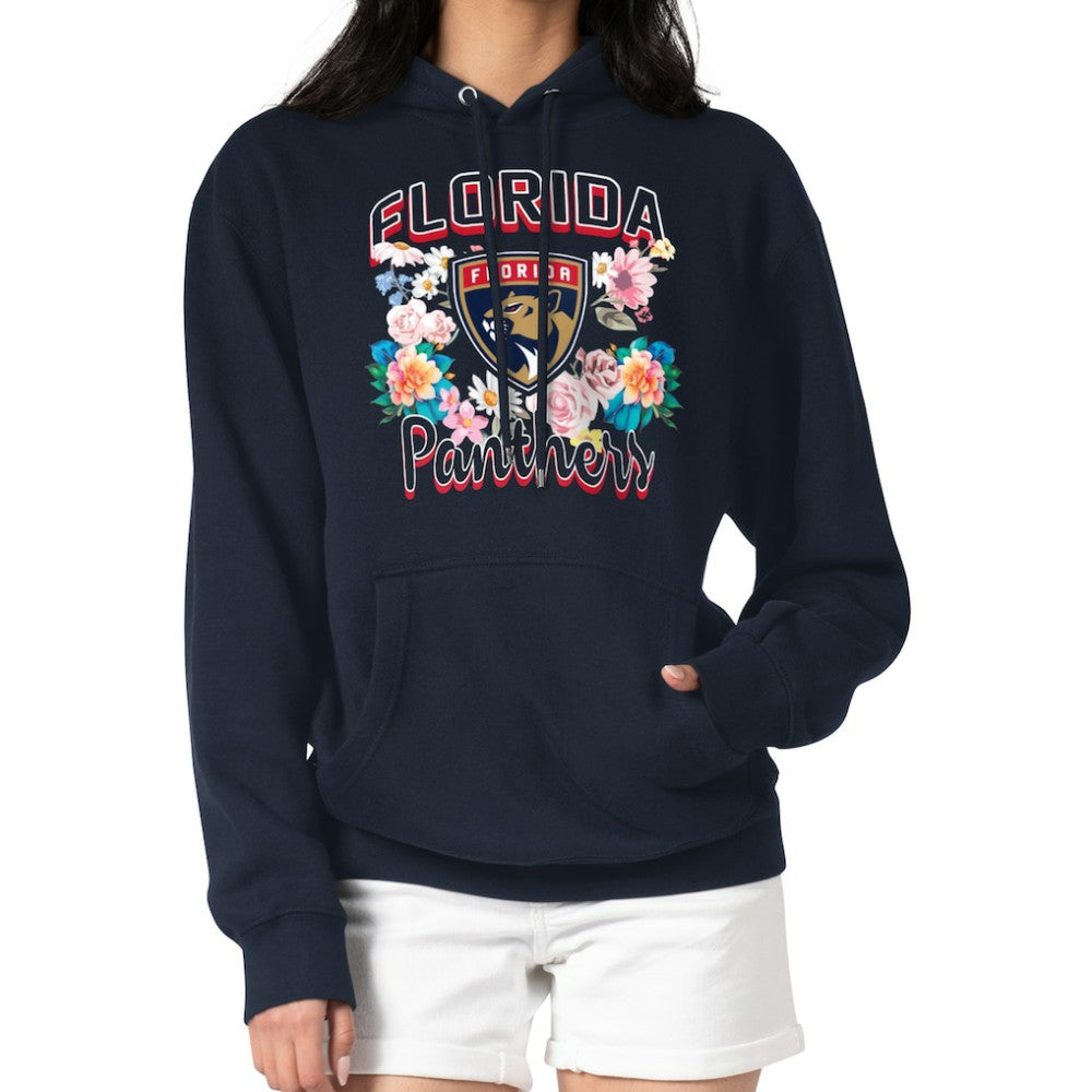 Florida Panthers G-III 4Her by Carl Banks Women's Flower Logo Pullover Hoodie Outlet