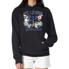 St. Louis Blues G-III 4Her by Carl Banks Women's Flower Logo Pullover Hoodie Outlet