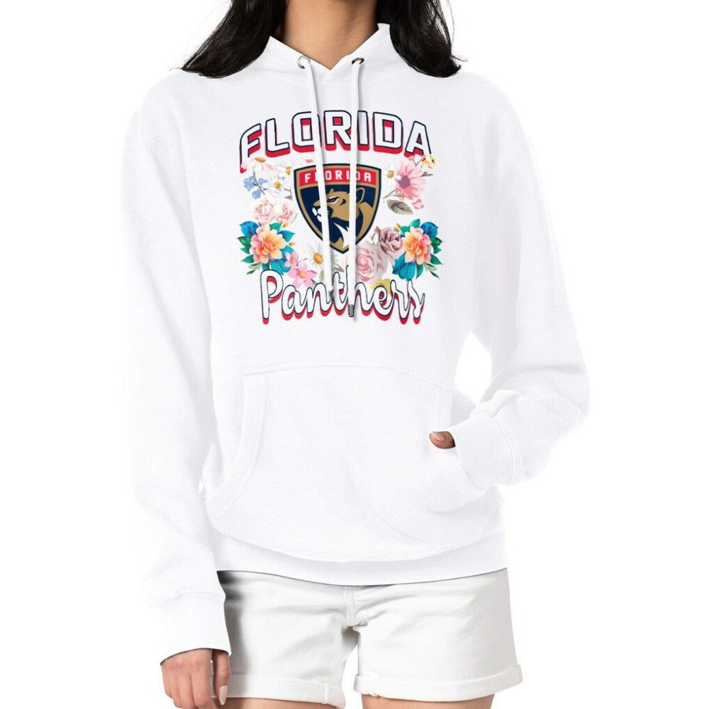 Florida Panthers G-III 4Her by Carl Banks Women's Flower Logo Pullover Hoodie Outlet