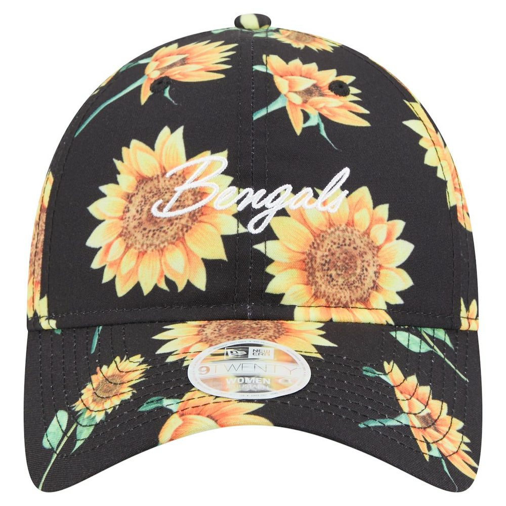 Cincinnati Bengals New Era Women's Adventure Sunflower 9TWENTY Adjustable Hat