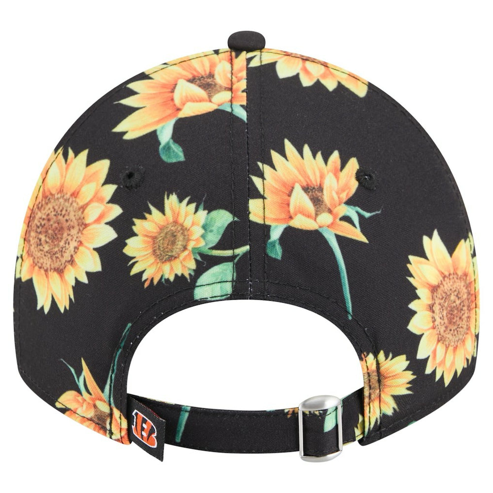 Cincinnati Bengals New Era Women's Adventure Sunflower 9TWENTY Adjustable Hat