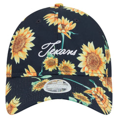 Houston Texans New Era Women's Adventure Sunflower 9TWENTY Adjustable Hat