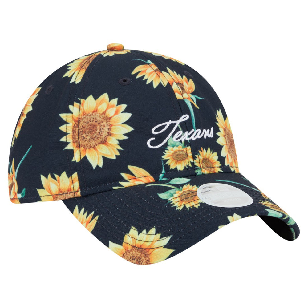 Houston Texans New Era Women's Adventure Sunflower 9TWENTY Adjustable Hat