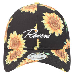 Baltimore Ravens New Era Women's Adventure Sunflower 9TWENTY Adjustable Hat