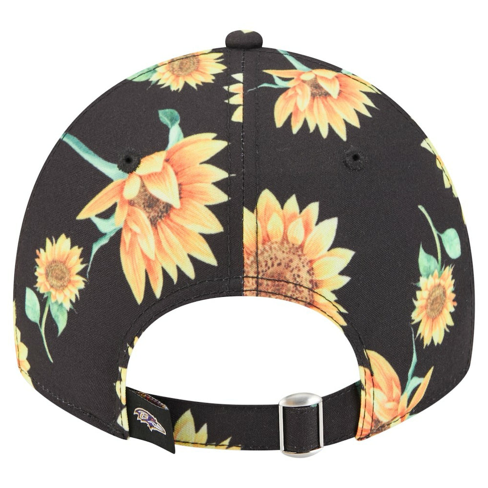 Baltimore Ravens New Era Women's Adventure Sunflower 9TWENTY Adjustable Hat