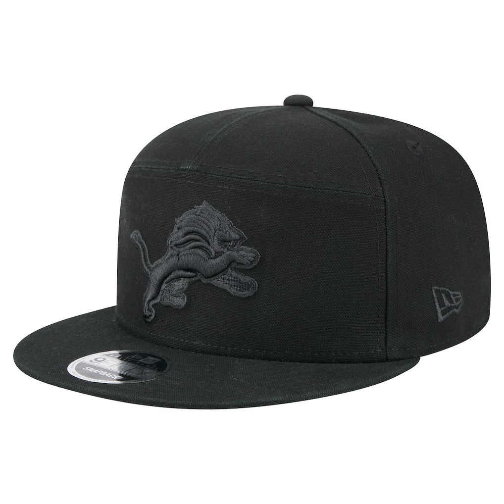 Detroit Lions New Era Adventure Canvas Split Panel 9FIFTY Snapback Hat