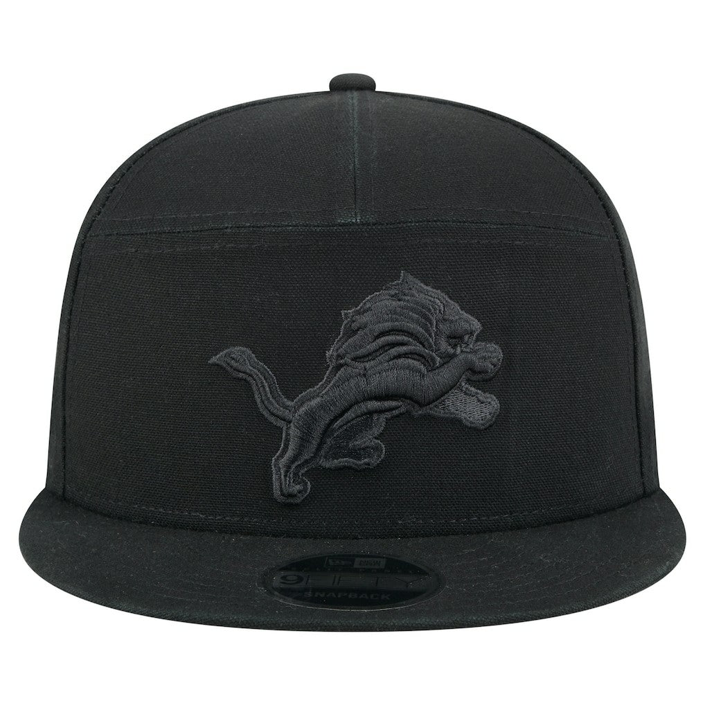 Detroit Lions New Era Adventure Canvas Split Panel 9FIFTY Snapback Hat