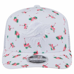 Miami Dolphins New Era Adventure Flamingo Pattern 9SEVENTY Stretch-Snap Hat