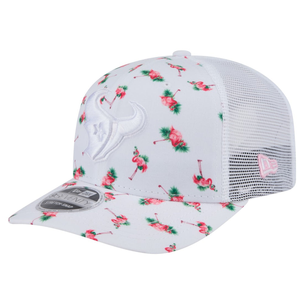 Houston Texans New Era Adventure Flamingo Pattern 9SEVENTY Stretch-Snap Hat
