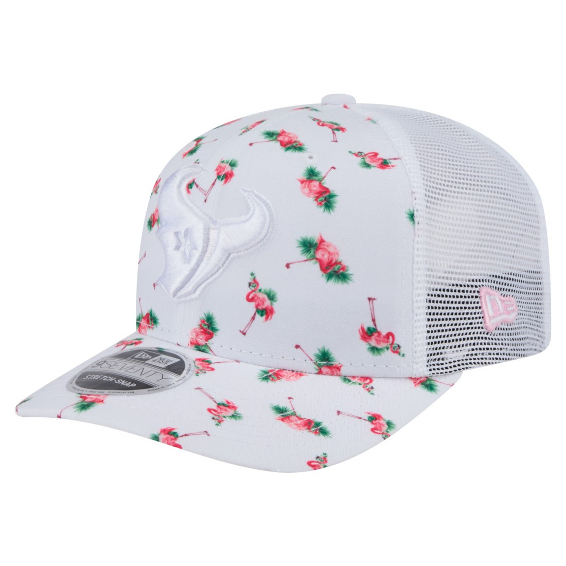 Houston Texans New Era Adventure Flamingo Pattern 9SEVENTY Stretch-Snap Hat