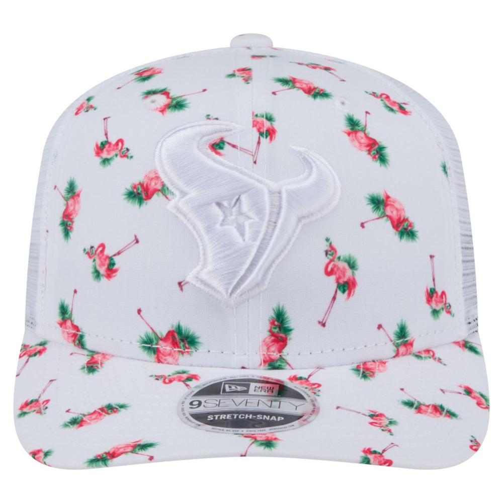 Houston Texans New Era Adventure Flamingo Pattern 9SEVENTY Stretch-Snap Hat