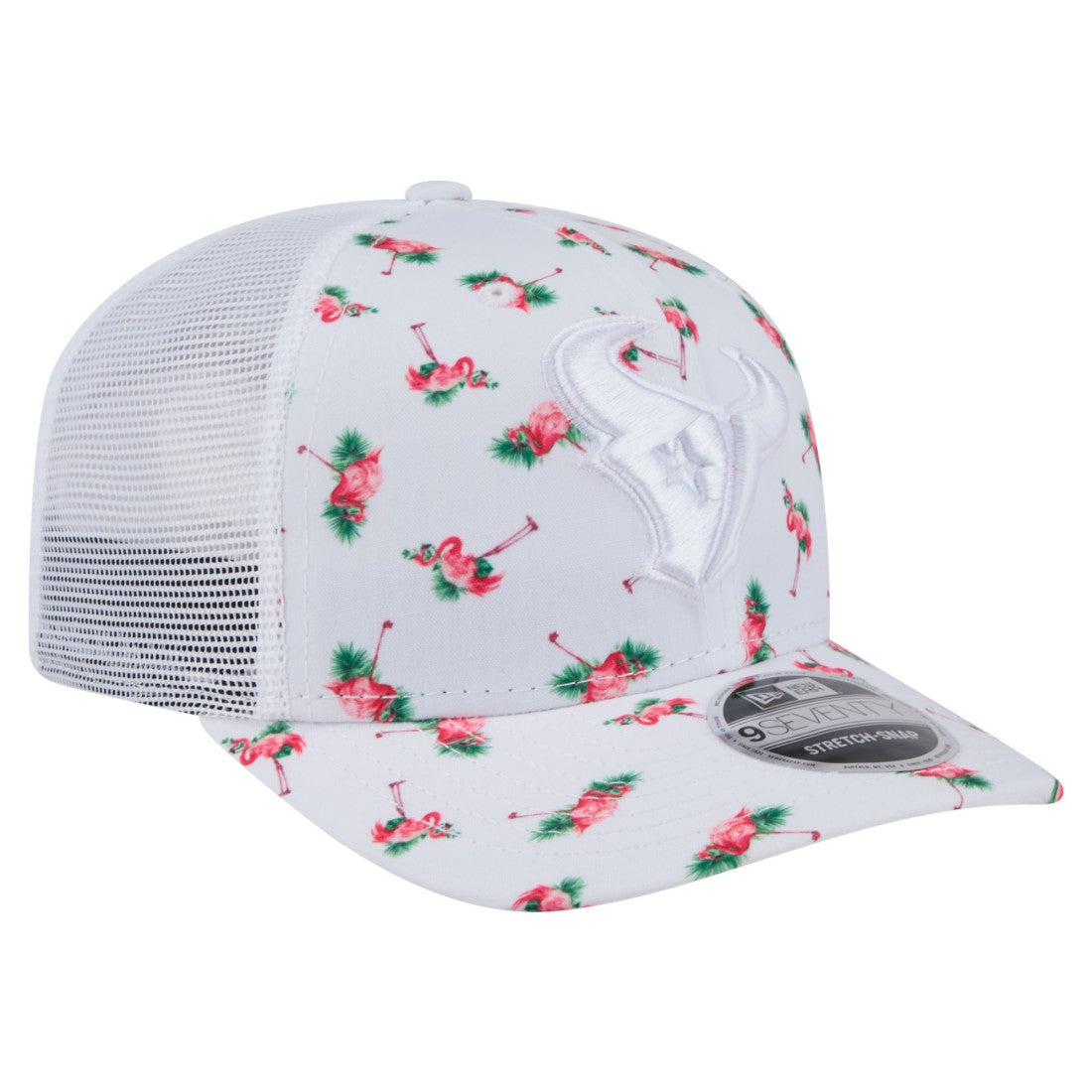 Houston Texans New Era Adventure Flamingo Pattern 9SEVENTY Stretch-Snap Hat
