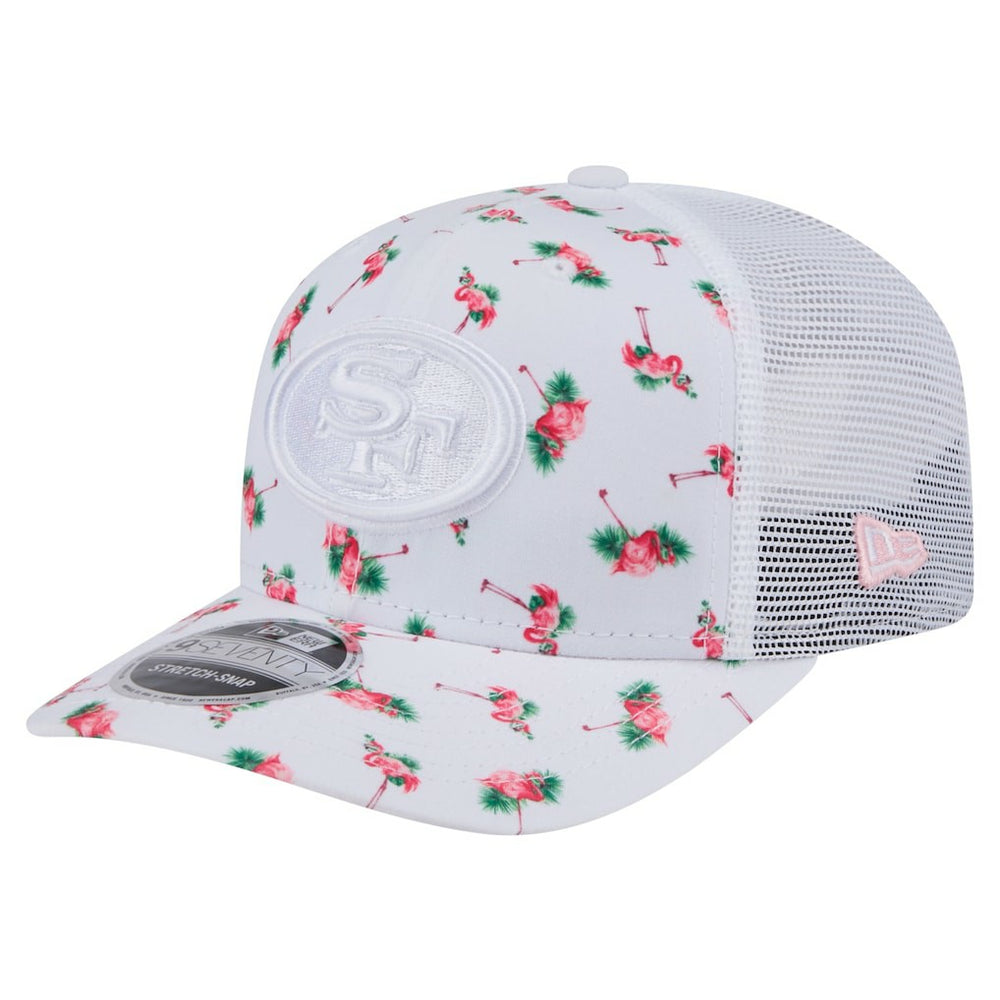 San Francisco 49ers New Era Adventure Flamingo Pattern 9SEVENTY Stretch-Snap Hat