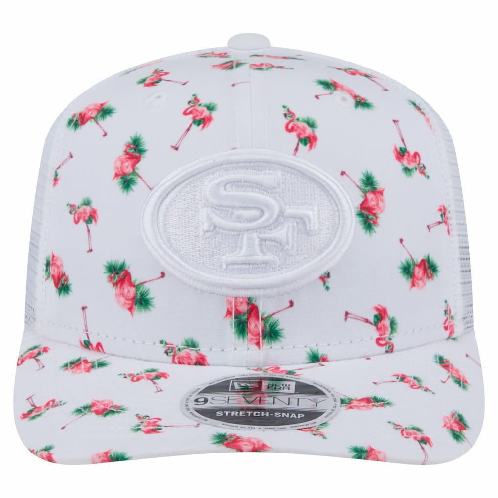 San Francisco 49ers New Era Adventure Flamingo Pattern 9SEVENTY Stretch-Snap Hat