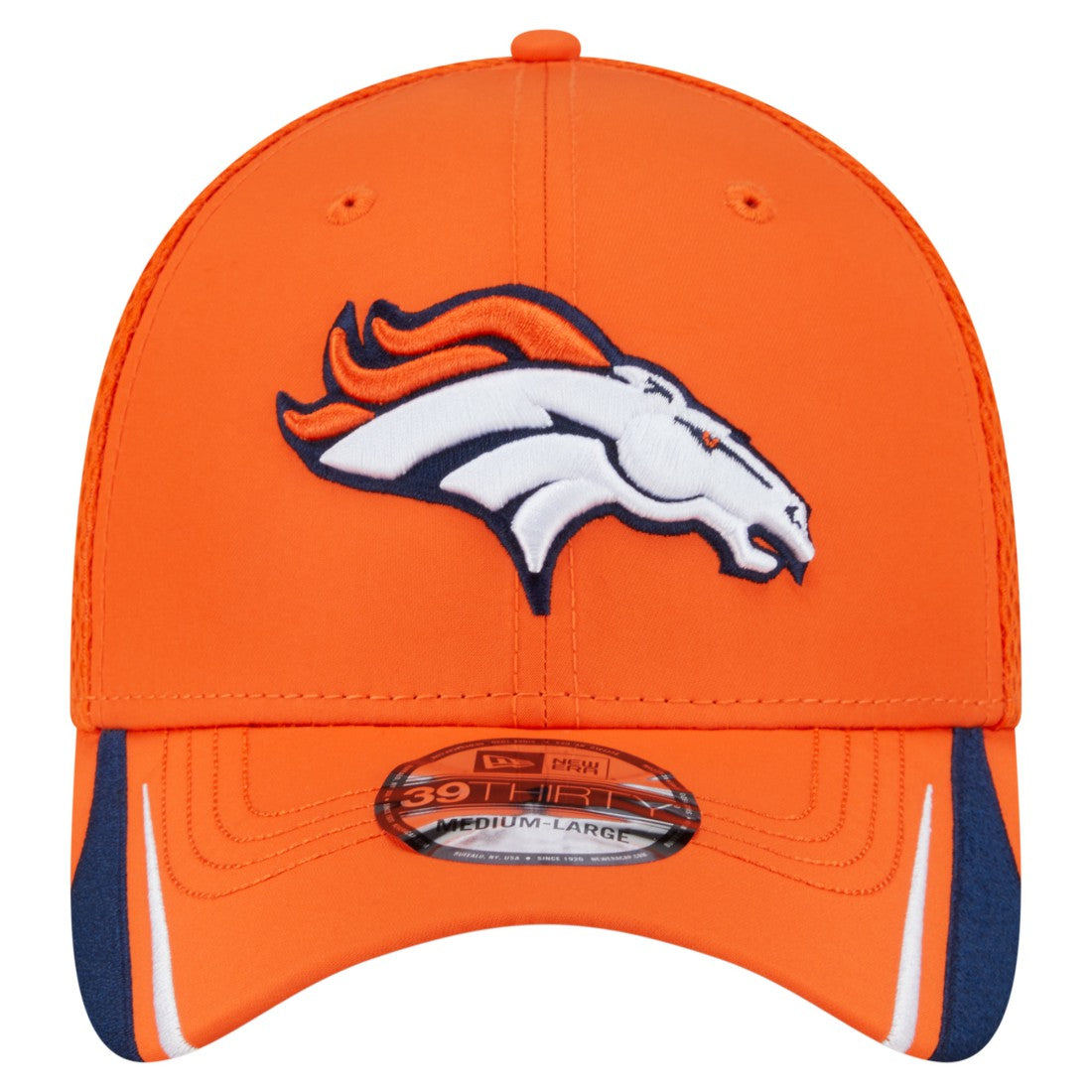 Denver Broncos New Era Game Day Linear 39THIRTY Flex Hat