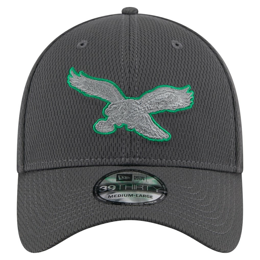 Philadelphia Eagles New Era Throwback Logo Main 39THIRTY Flex Hat