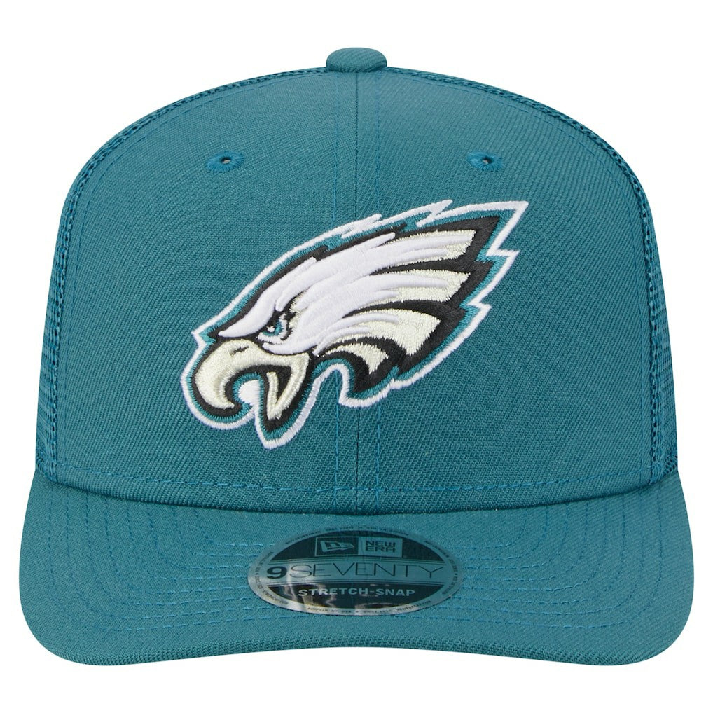 Philadelphia Eagles New Era Main Trucker 9SEVENTY Stretch-Snap Hat