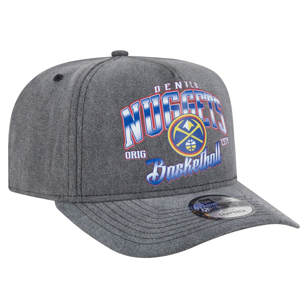 Denver Nuggets Throwback Washed Pre-Curved 9FIFTY Snapback Hat sale Online