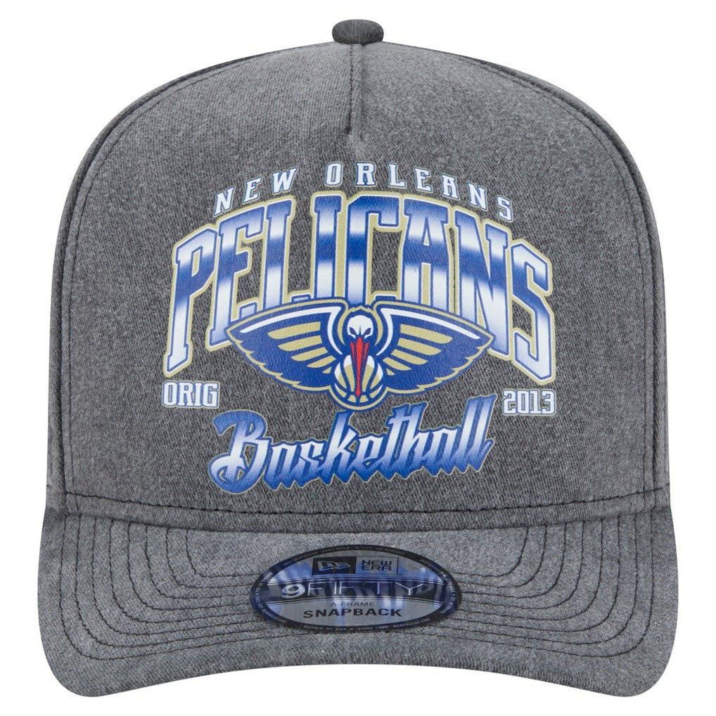 New Orleans Pelicans Throwback Washed Pre-Curved 9FIFTY Snapback Hat On Sale