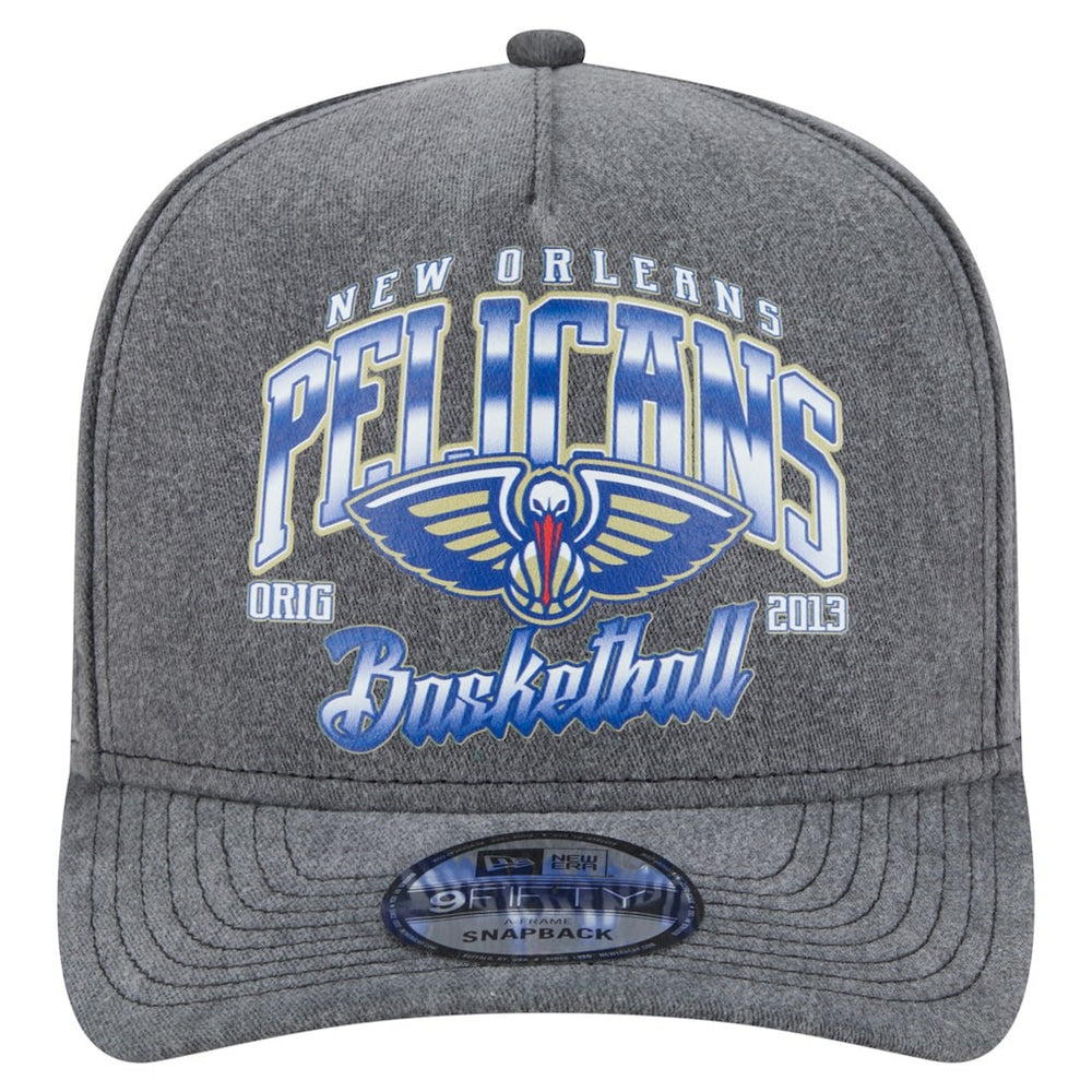 New Orleans Pelicans Throwback Washed Pre-Curved 9FIFTY Snapback Hat On Sale