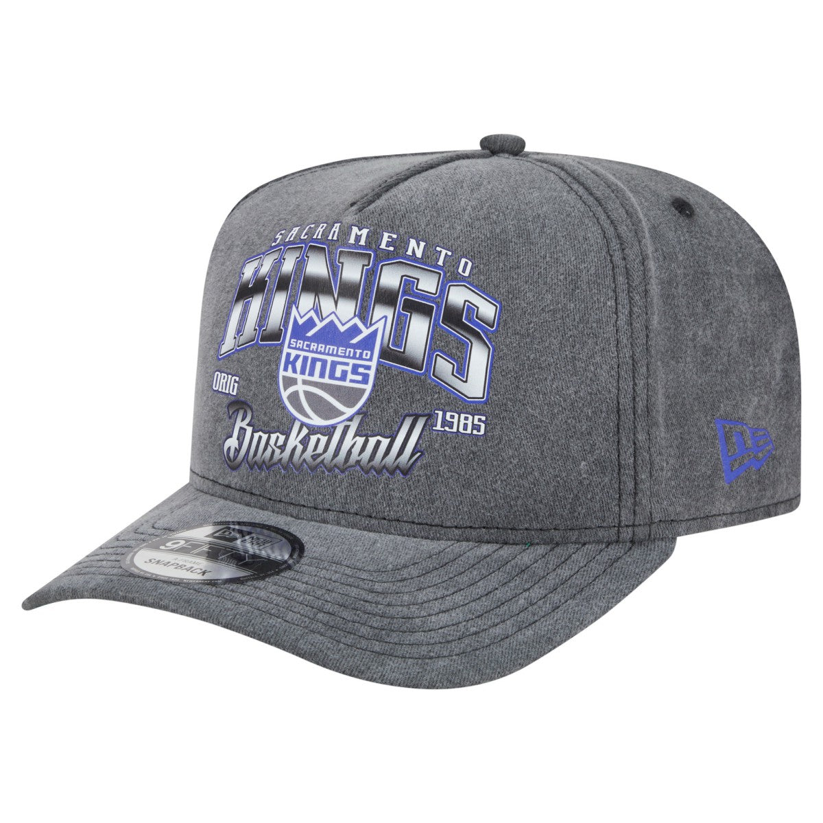 Sacramento Kings Throwback Washed Pre-Curved 9FIFTY Snapback Hat Online