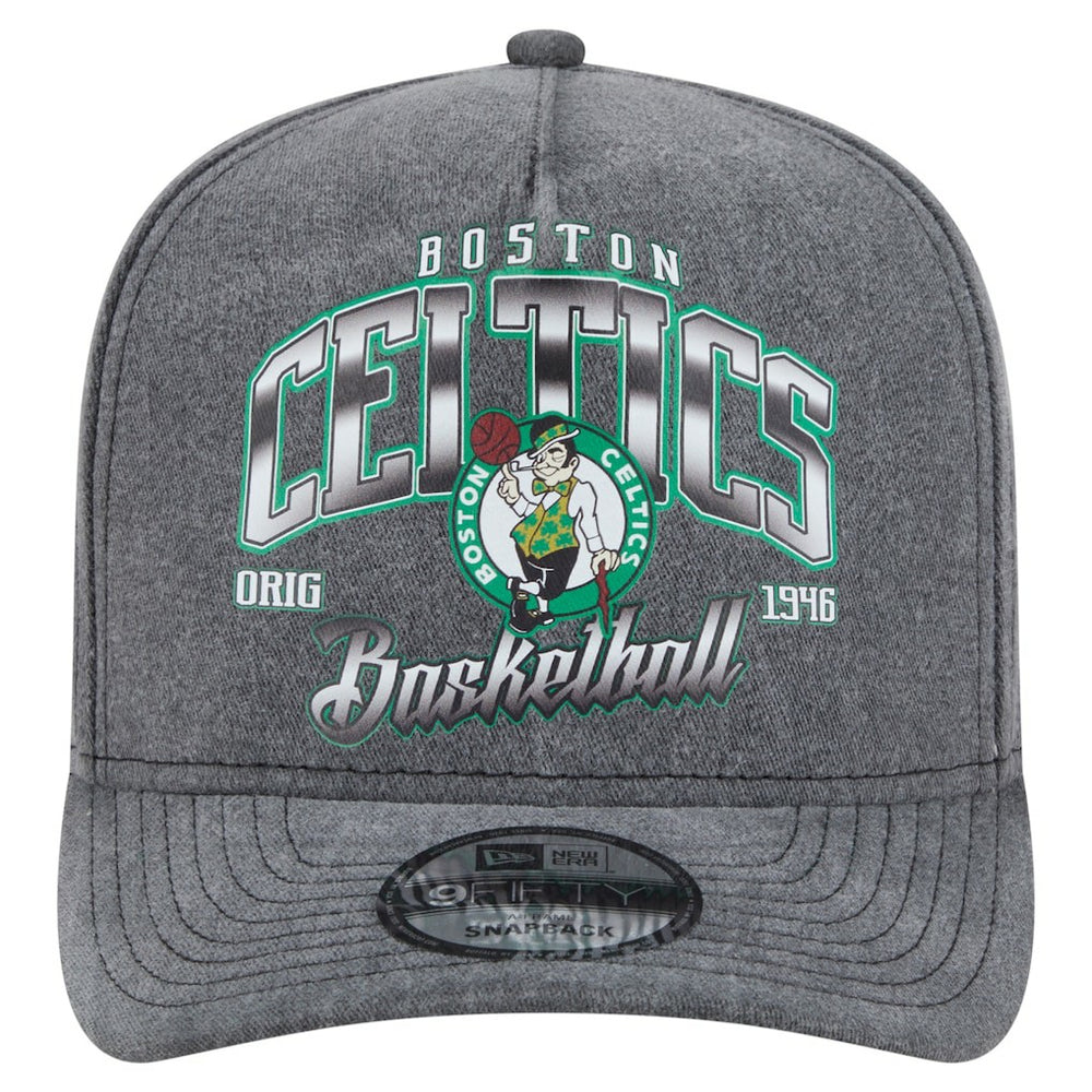 Boston Celtics Throwback Washed Pre-Curved 9FIFTY Snapback Hat On Sale