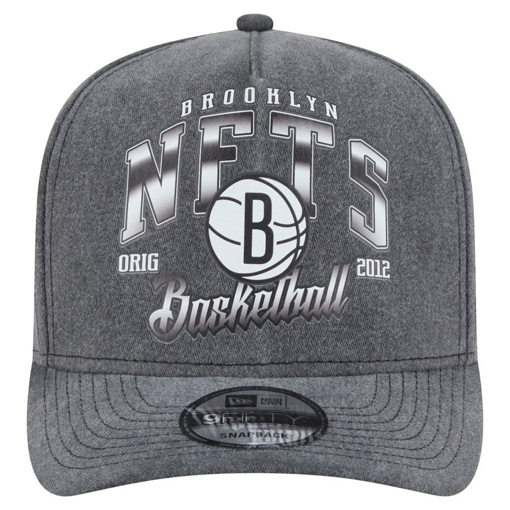 Brooklyn Nets Throwback Washed Pre-Curved 9FIFTY Snapback Hat On Sale