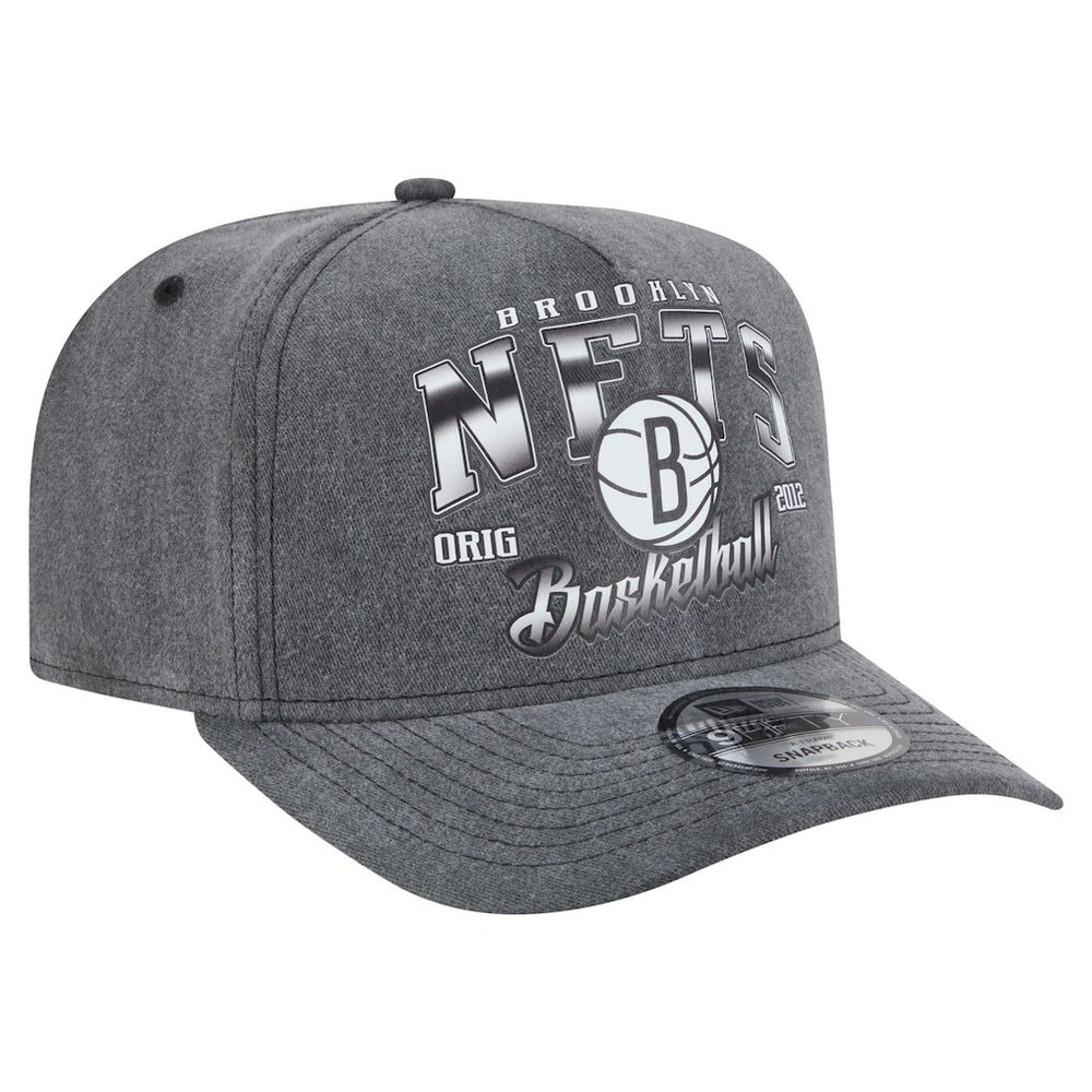 Brooklyn Nets Throwback Washed Pre-Curved 9FIFTY Snapback Hat On Sale