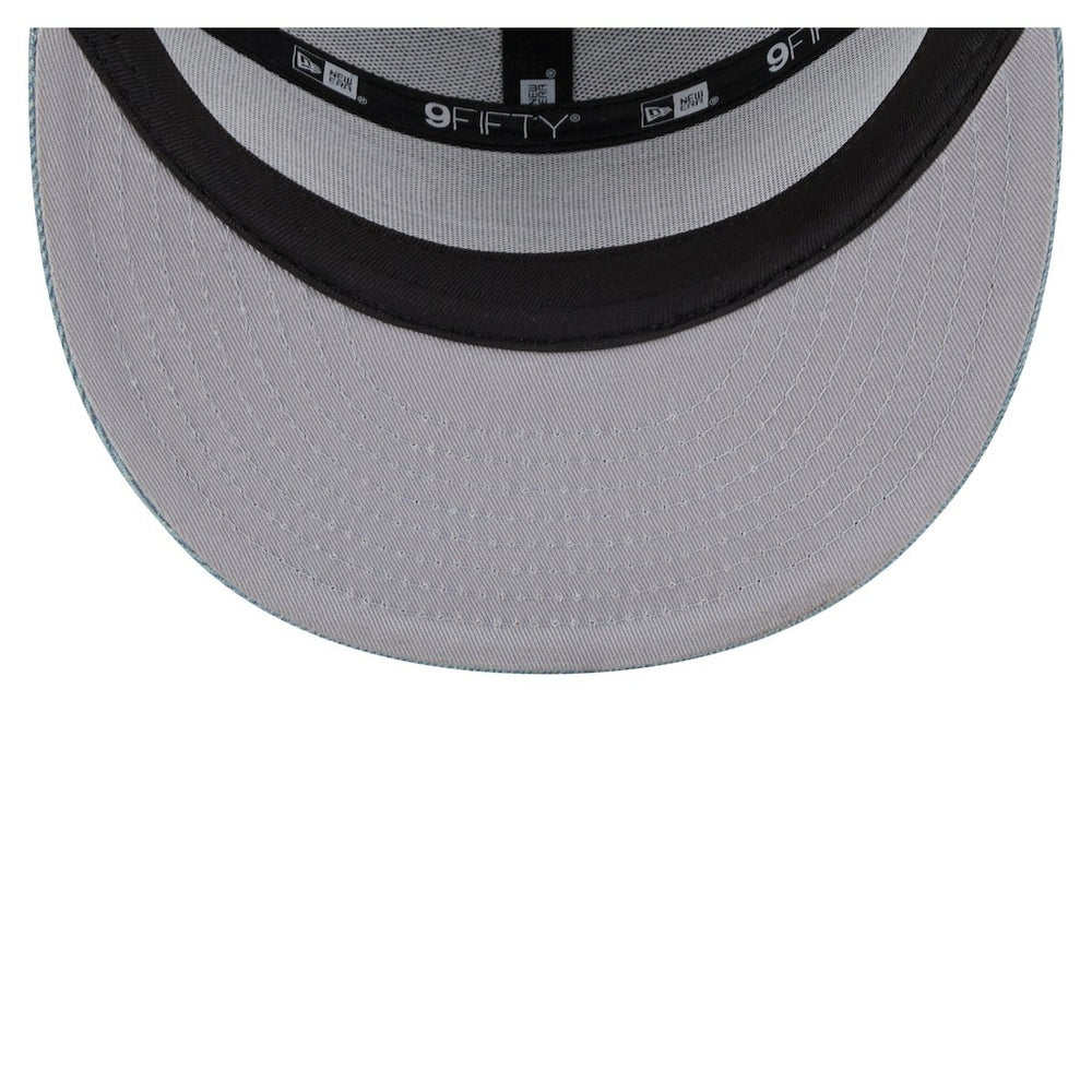 Boston Celtics Adventure Denim Split Panel 9FIFTY Snapback Trucker Hat On Sale