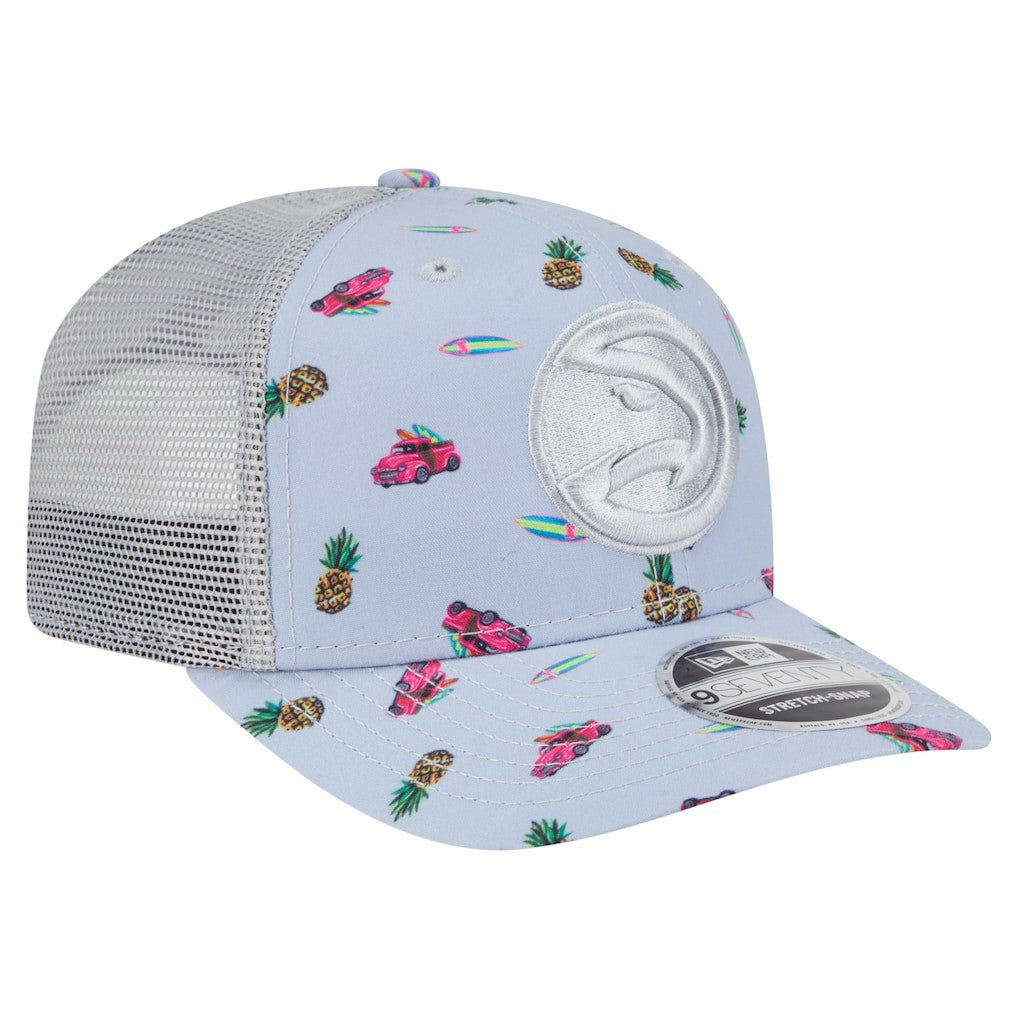 Atlanta Hawks Adventure Aloha Pattern 9SEVENTY Stretch-Snap Hat Discount