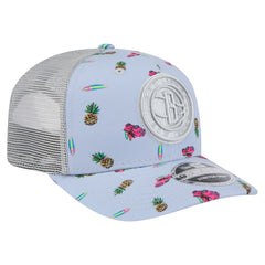 Brooklyn Nets Adventure Aloha Pattern 9SEVENTY Stretch-Snap Hat On Sale