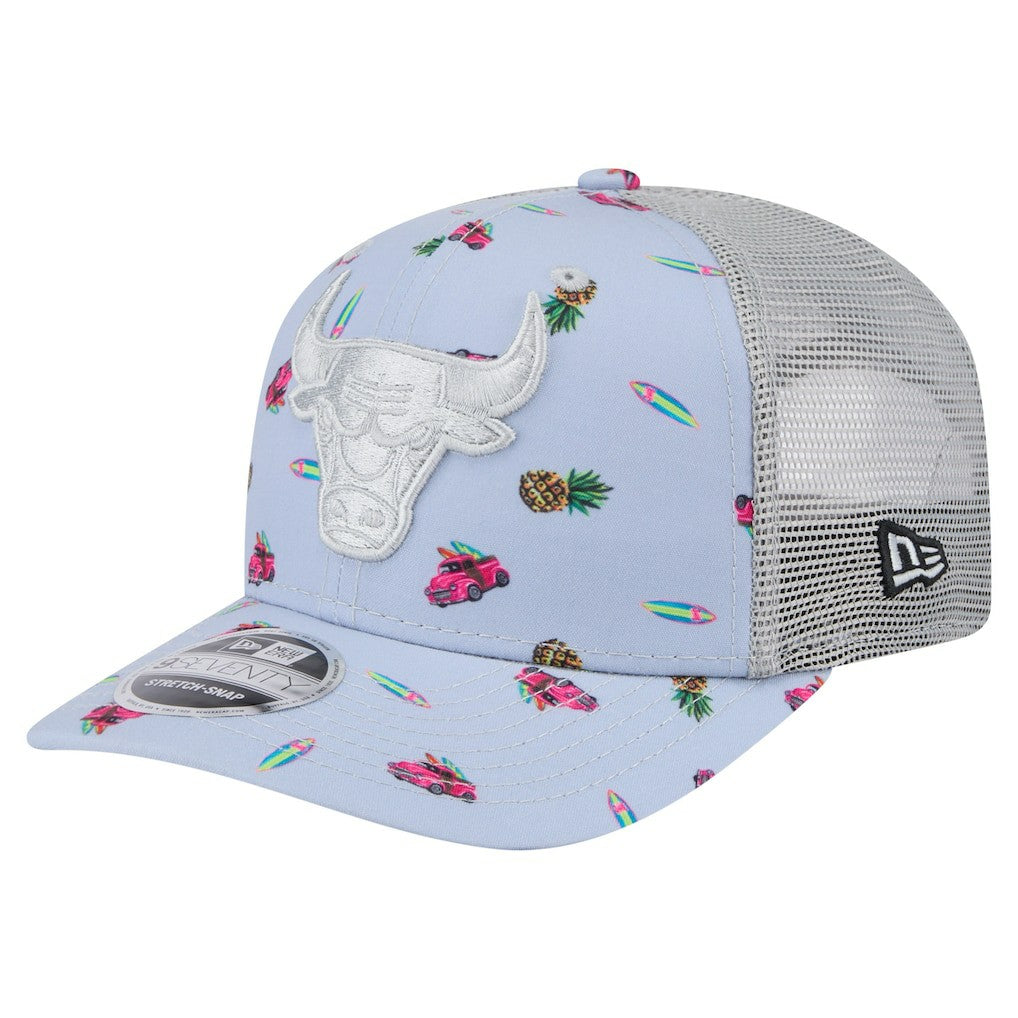 Chicago Bulls Adventure Aloha Pattern 9SEVENTY Stretch-Snap Hat Online