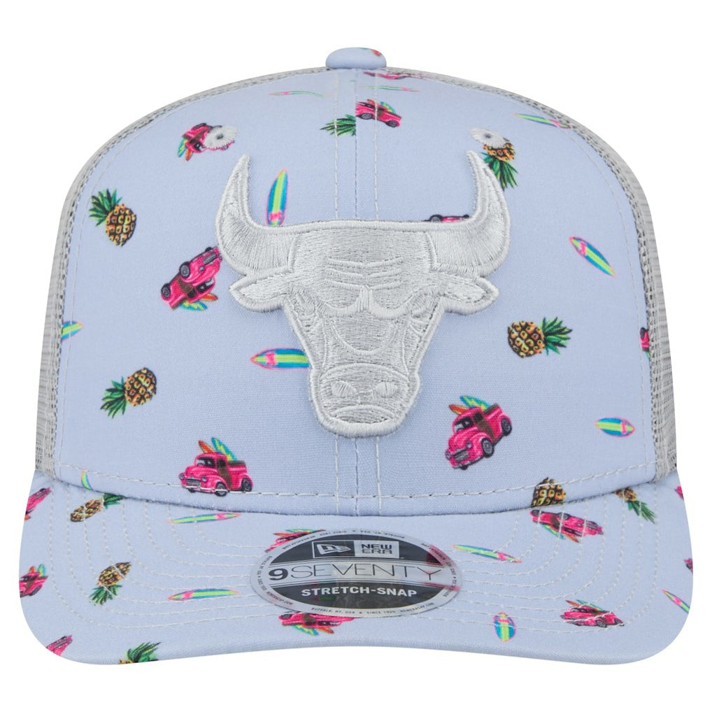 Chicago Bulls Adventure Aloha Pattern 9SEVENTY Stretch-Snap Hat Online