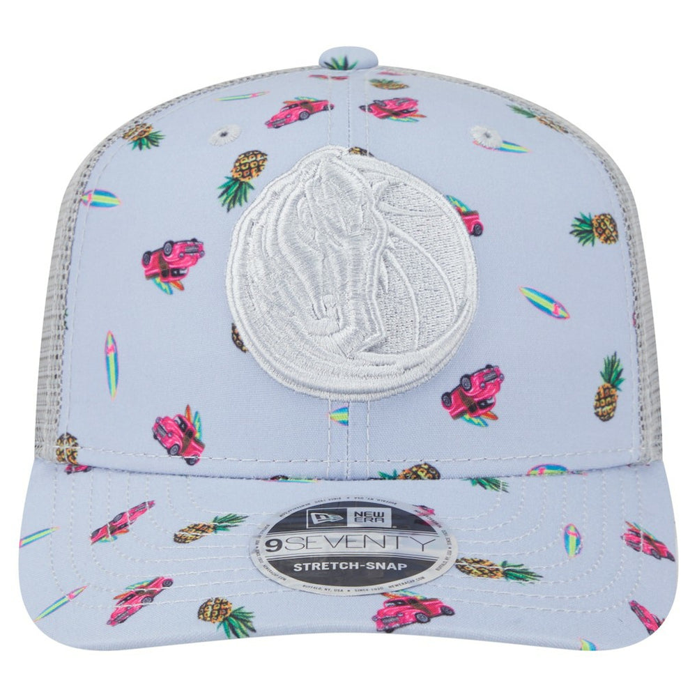 Dallas Mavericks Adventure Aloha Pattern 9SEVENTY Stretch-Snap Hat sale On Sale