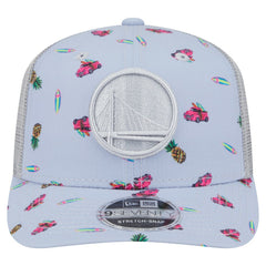 Golden State Warriors Adventure Aloha Pattern 9SEVENTY Stretch-Snap Hat sale New
