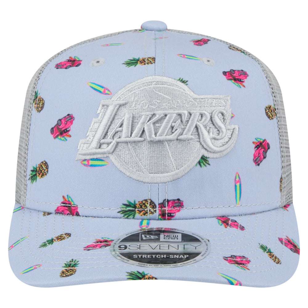 Los Angeles Lakers Adventure Aloha Pattern 9SEVENTY Stretch-Snap Hat Online