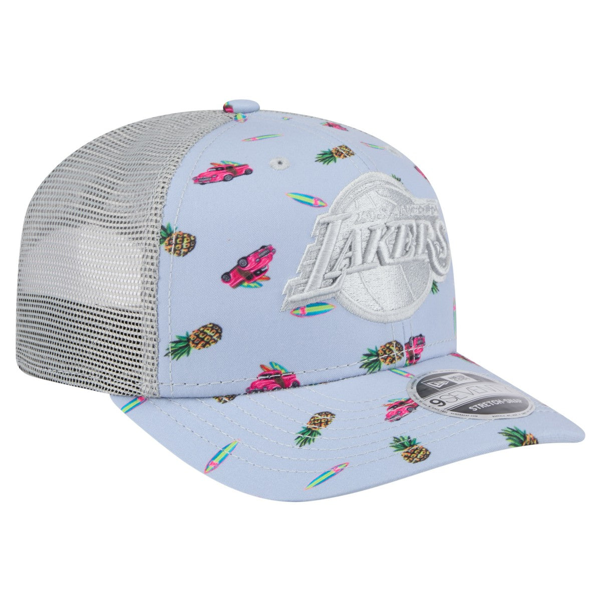 Los Angeles Lakers Adventure Aloha Pattern 9SEVENTY Stretch-Snap Hat Online