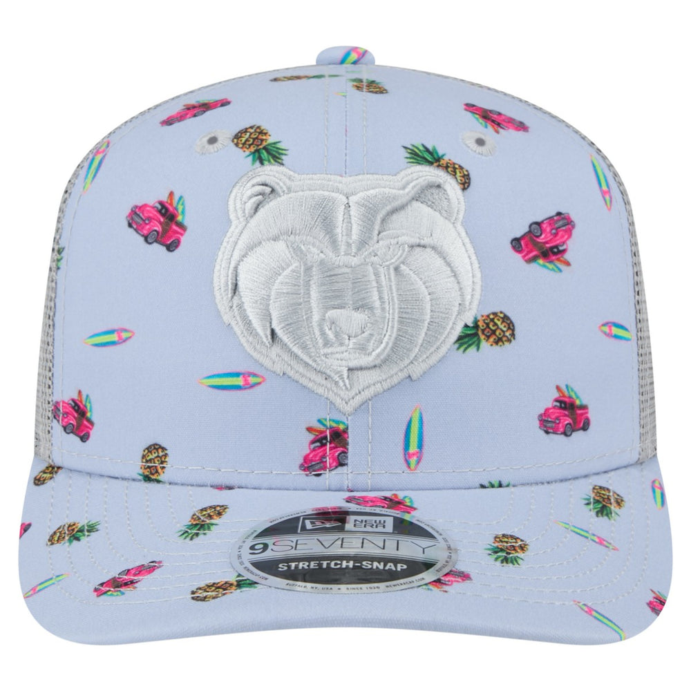 Memphis Grizzlies Adventure Aloha Pattern 9SEVENTY Stretch-Snap Hat New