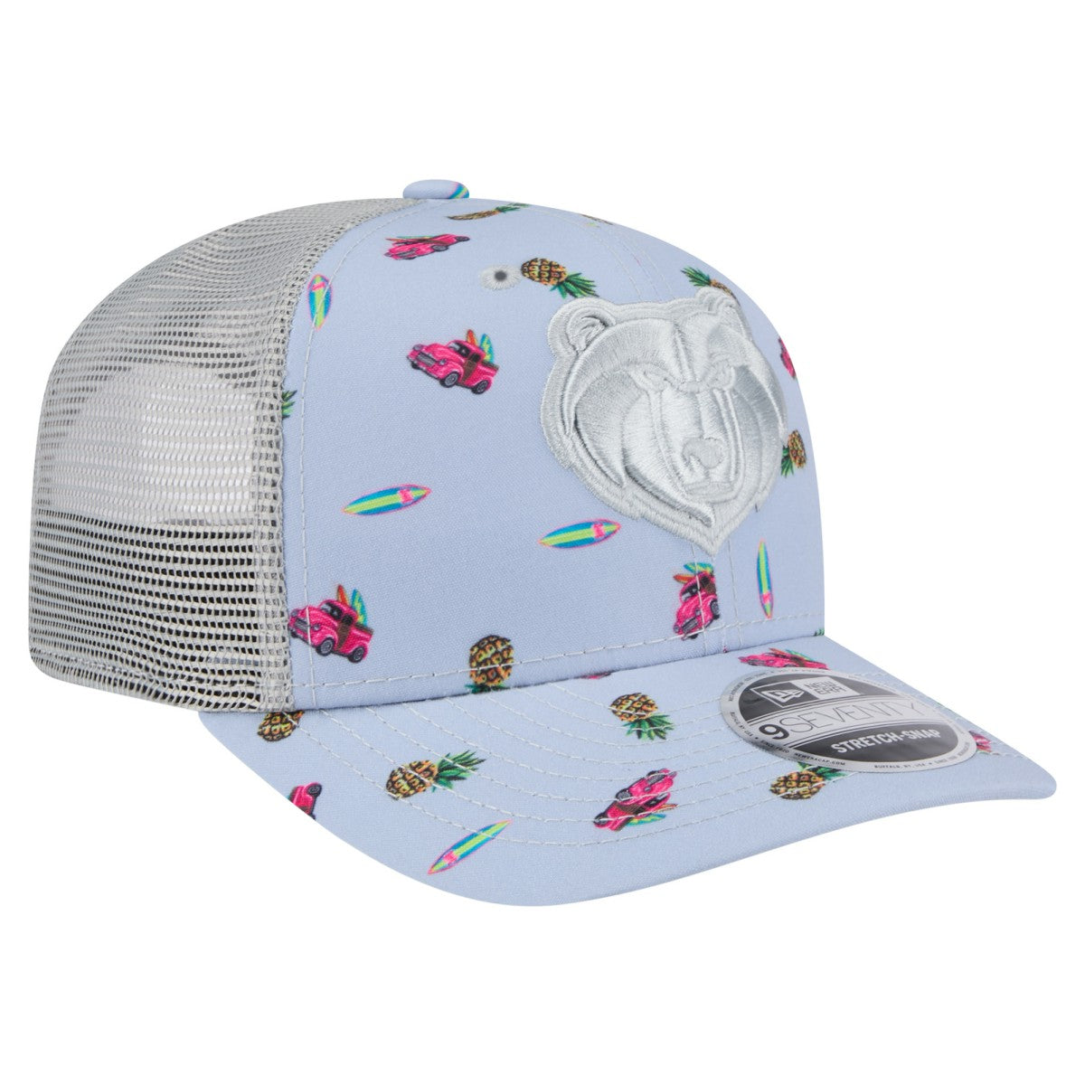 Memphis Grizzlies Adventure Aloha Pattern 9SEVENTY Stretch-Snap Hat New